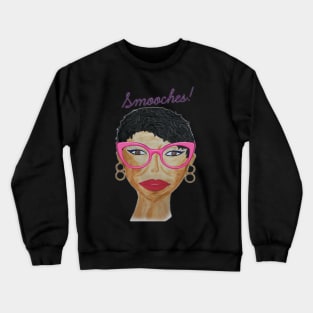 Artwork - Acrylic Painting - Mixed Media Portrait Drawing Crewneck Sweatshirt